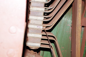 Surface type temperature sensor, engine compensation winding of the EI (the stator), mark +81 m., Rodina mine, KIOC