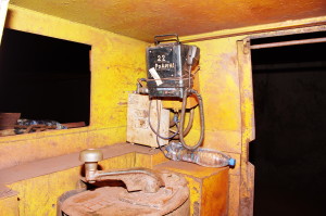 Power Supply Unit PSB 1203 and transceiver, mine electric locomotives,horizon -1391 m., Rodina mine, KIOC
