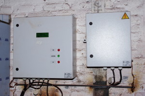 Level controller and power supply cabinets, mark + 41 m., Oktyabr'skaya mine, Krivoj Rog’s Iron-Ore Combine